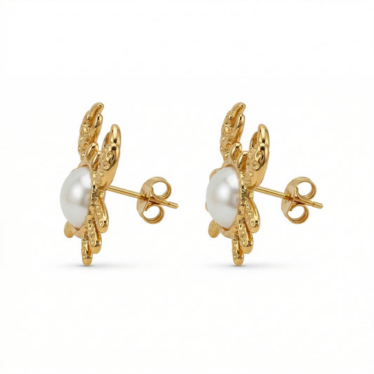 Moon Crab Earrings