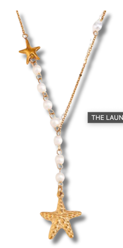 Pearlestar Lariat Necklace