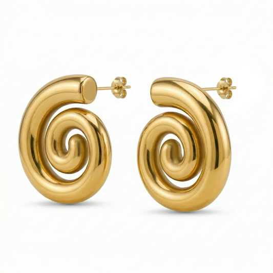Radiant Spiral Earrings