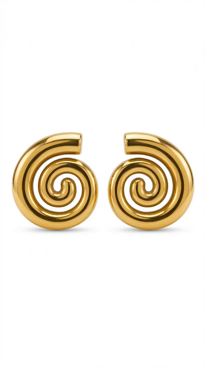 Radiant Spiral Earrings