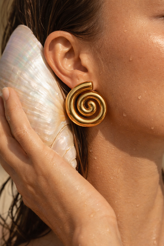 Radiant Spiral Earrings