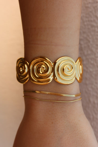 Radiant Spiral Cuff