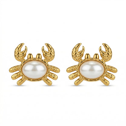 Moon Crab Earrings