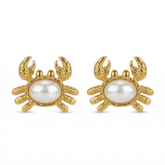 Moon Crab Earrings