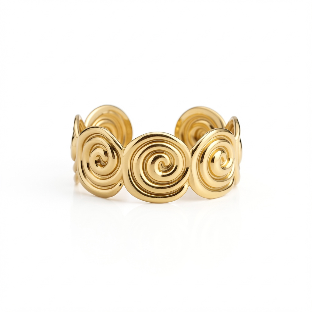 Radiant Spiral Cuff