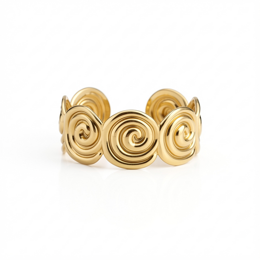 Radiant Spiral Cuff